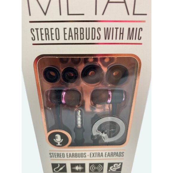 Sentry Metal Stereo Earbuds With Mic & Extra Earpads - Picture 4 of 4